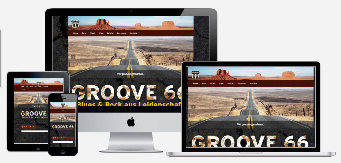 Website Groove 66. Design und Umsetzung: Roland Seeger